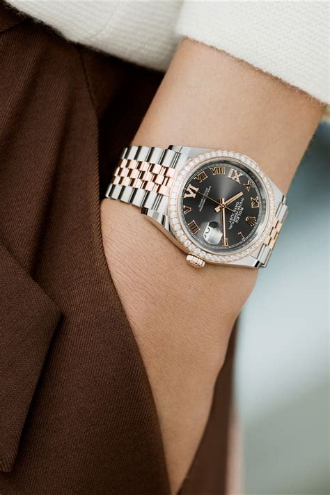 36mm rolex on womens wrist